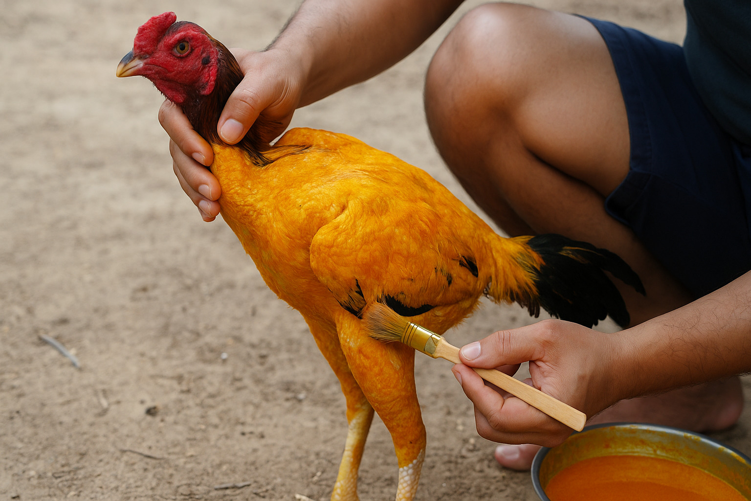 Quy trình vào nghệ cho gà đòn