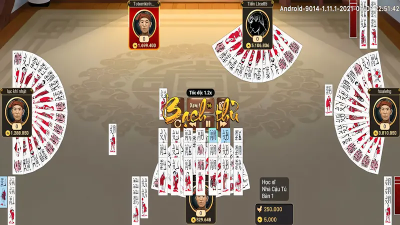 Khái niệm ván ù to nhất trong đánh chắn